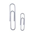 Universal Plastic-Coated Paper Clips, Assorted Sizes, Silver, PK1000 UNV21001